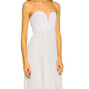 Zimmerman Sweetheart 100% Silk Ethereal Gown, Mist Grey Stunning